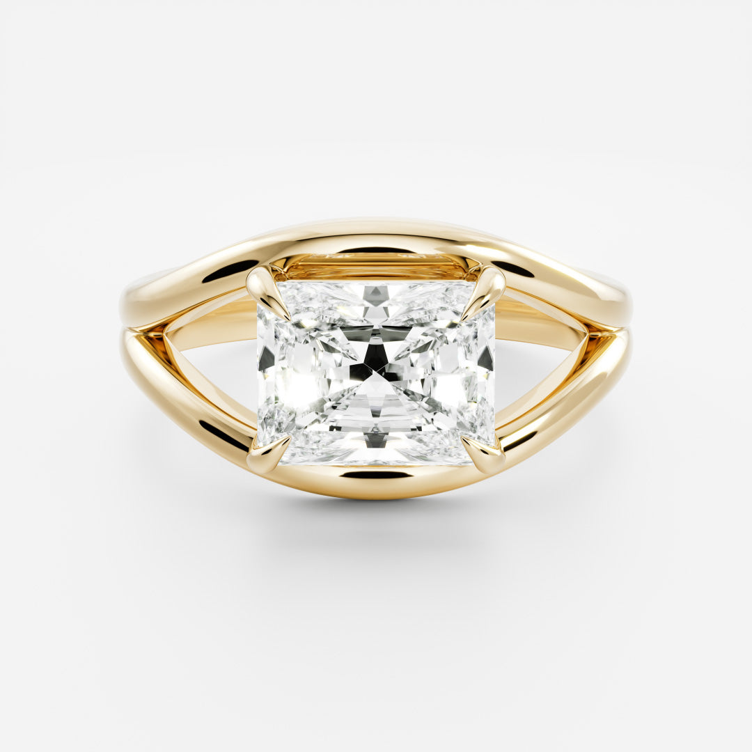 Marquise Cut Cluster Styled Lab Grown Diamond Engagement Ring